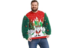 OFF THE RACK Sweter Mężczyźni Unisex brzydki świąteczny sweter zabawny świąteczny sweter sweter sweter