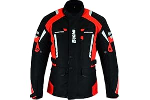 BÜCHII Buchii Motorcycle Jacket Motorbike Jacket Heavy Duty Cordura 600D Waterproof jacket Hi Vis Full Body Protective CE Armoured Winter Summer Biker Jacket motorbike jackets for men