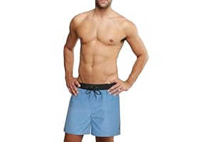 urban ace Classics, pantaloncini da bagno, da uomo, in materiale ad asciugatura rapida, con tasca con cerniera e pantaloni interni, bermuda bicolore