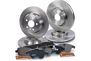 HOMRY Set di freni BESTPRICE comprensivo di dischi freno anteriori Ø 300 mm + posteriori Ø 302 mm + pastiglie freno anteriori e posteriori, compatibile con FORD MONDEO Mk4