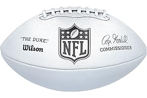 Wilson, Palla da Football Americano NFL Duke Replica, Pelle composita, Dimensioni Ufficiali, Marrone, WTF1825XBBRS