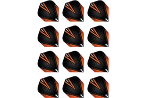 RED DRAGON Hardcore Radical Extra Épais Standard Fléchettes Dart Flights - 4 Jeux par Paquet (12 Vols au Total)