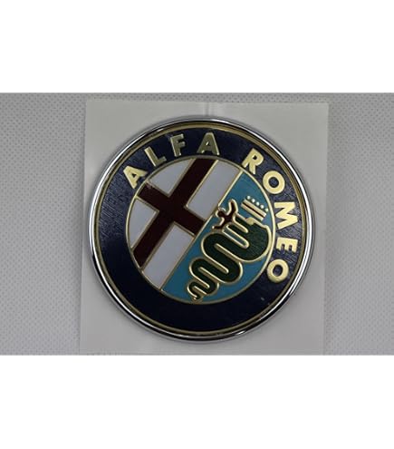 4 LOGO EMBLÈME Capot Coffre Alfa Romeo 74mm New Green EUR 9,99