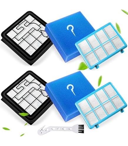 Trade-Shop 4-in-1 filterset (2x HEPA-filter 2 x actieve koolfilter) compatibel met Philips AC3256/10 AC3259/10 AC4550/10 vervangt FY3432/10 FY3433/10