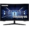 SAMSUNG ODYSSEY G5 27'' Ecran PC Gaming Incurvé 1000R, Dalle VA 27", Résolution WQHD (2560 x 1440), 144 Hz, 1ms, AMD FreeSync