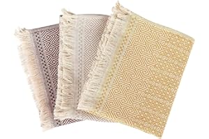 BOHORIA® Juego de 3 paños de Cocina, 100% algodón, Toallas de Cocina de una Mezcla algodón y Microfibra (Boho Collection)