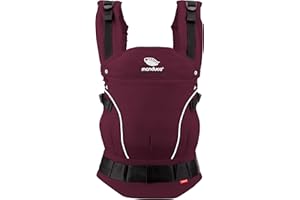 manduca First - Marsupio regolabile e versatile per neonati e bambini (3,5-20 kg) - Marsupio per bambini con trasporto anteriore, laterale e posteriore,Berry