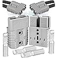 Anderson SB120 Power Ground Quick Disconnect Grey Housing w/2 AWG Gauge Contact (2 Completed Set)