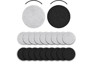 AAOBOSI Mini Dunstabzugshaube Filter, Inklusive 10 Stück Absorptionswatte und 10 Stück Aktivkohlefilter, Entfernt Fett und Gerüche Effektiv, für Tragbare Abzugshaube