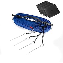 Kit Linee Campo Beach Volley 16x8m - Delimitatori Ufficiali 5cm, Blu - Foto 9