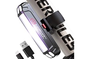 NP NIGHT PROVISION LINE-120 SERIES USB Rechargeable Bike Light Front Rear Bicycle Light 120 Lumen Bright COB LED Flashers Blinkers For Skateboard, Longboard, Scooters, Bicycles.