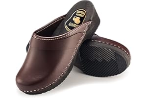 ESTRO Sabots Femme en Cuir Homme Chaussures Hôpital Mules Femmes Sabots Orthopédiques CDL07