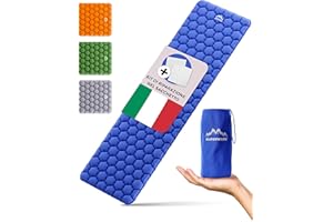 Alpenwert® Materassino isolante per esterni [piccolo ingombro & ultraleggero] materasso ad aria perfetto per campeggio, escursionismo, zaino in spalla UVM. - Tappetino gonfiabile