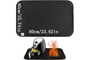 WUKEMAOYI Tappetino ignifugo, resistente al calore 60x40 cm, protezione dal calore per friggitrice e macchina da caffè
