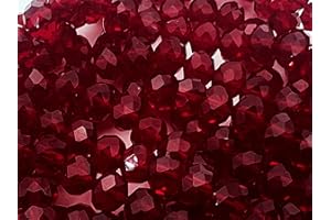 FILATI ITALIANI Set di perline Crystal Yury 8mm in sacchetto per realizzare borse eleganti e fashon all'ultima moda (325pz - bordeaux - 28)