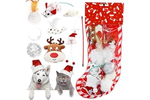 TaimeiMao Giocattoli Natalizi per Gatti,Giocattoli per Gatti, Gatto Giocattolo Regalo, Fun Cat Toy, Interattivi Bacchetta Gioco, Giocattolo interagente del Gatto, Giochi con Piume per Gatto (Bianco)