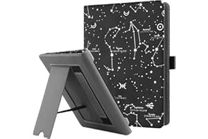 HGWALP Universal Stand Case for 6-6.8 inch eReaders,Premium PU Leather Sleeve Stand Cover with Handstrap Compatible with All 6" 6.8" Paperwhite/Kobo/Tolino/Pocketook/Sony E-Book Reader-COS