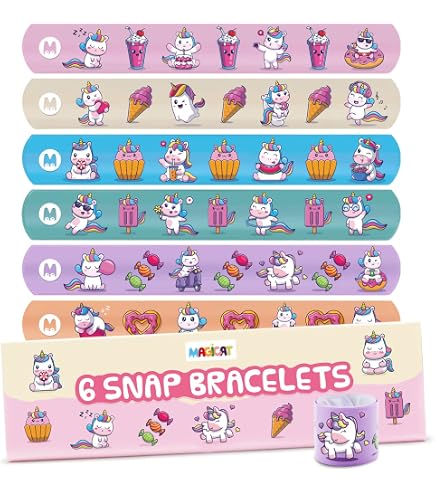 Set Bijoux Licorne Pour Fille - Montre Slap, Bracelet Et Collier En Silicone - Cadeau Anniversaire, Fête - Design Cartoon Coloré