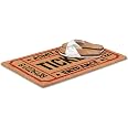 Zerbino Relaxdays In Fibra Di Cocco “Ticket” 40x60 Cm – Antiscivolo, Per Interno/esterno, Design Vintage Cinema
