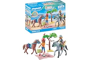 Playmobil 71470 Horses of Waterfall: Horse Riding Trip Starter Pack, horse toy, fun imaginative role-play, playsets suitable for children ages 4+
