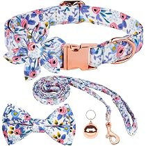 Haoyueer Hundehalsband Mit Strasssteinen – PU-Leder, Blumenmuster, Für Mittelgroße & Große Hunde, Violett