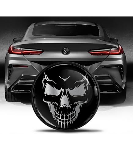 Biomar Labs Badge de Capot Avant et pour Coffre Compatible avec BMW Embleme 82 mm 51148132375 Yeux en colère EO 9