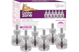 Comfort Zone Cat Calming Diffuser Refills: 6 Pack