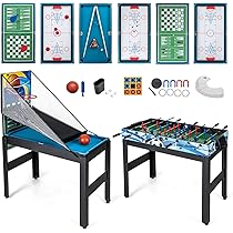 12-in-1 Spieltisch - Tischfußball, Billard, Hockey & Mehr
