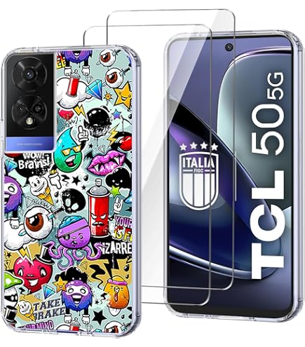 Custodia Slim TPU Trasparente + Pellicola Vetro Temperato Per TCL 50 SE - Protezione Completa - Foto 3