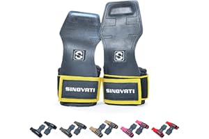 SINOVATI Paski do treningu siłowego | Paski do treningu siłowego | Paski do treningu crossfit do treningu siłowego i crossfitu | Grip Pads Fitness z wyściółką na nadgarstek 7 mm