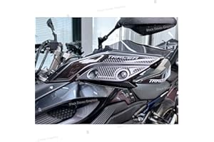 BLACK DOVES GRAPHICS Autocollants résinés 3D protection protège-mains compatibles avec Yamaha Tracer 900 (protection des paramans)