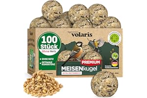 Eggersmann volaris 100 bolas de masa sin red [Premium] 9 kg – Comida para pájaros silvestres todo el año – Comida para aves silvestres sabrosa y rica en energía – Alimento para todo el año para todo