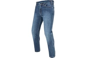 REBELHORN Classic III MotorradJeans Herren | Aramidfaser Futter | SAS-TEC Knie und Hüftprotektoren | Regular Fit