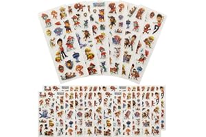 MIZT Paw Dog Patrol Pegatinas para Niños 450+ 3D Puffy Pegatinas, 30 Hojas Paw Dog Patrol de Pegatinas para Regalos Gratificantes Scrapbooking, Decorar para Botella de Agua, Stickers para Fiestas Temática