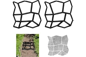 Relaxdays gångvägform, 2-pack, DIY-design av trädgårdsgångar