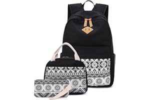 LEDAOU Plecak szkolny, dla chłopców, nastolatków, dzieci, młodzieży, dziewcząt, dziewcząt, plecak rekreacyjny