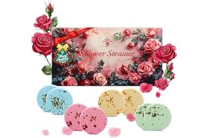 MR MIRYE Luxury Aromatherapy Shower Steamers for Relaxation - 8 Pack of Shower Tablets for a Spa-Like Experience - Stress Relief, Valentine’s Day, Mother’s Day & Christmas Presents for Self-Care