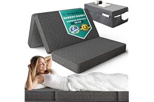 ‎DYNMC YOU DYNMC rozkładana sofa łóżko dla gości 2- BARDZO DOBRY test - H3 średnio twardy materac składany - składany materac dla gości (Ciemno Szary, Dwuosobowy)
