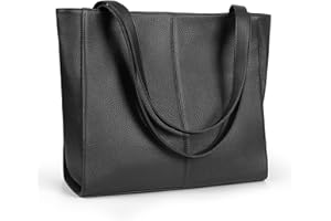 befen Véritable Sac Cabas en Cuir Femmes Sacoche, Sacs à Main en Cuir Femmes avec Compartiment pour Ordinateur Portable de 14 Pouces