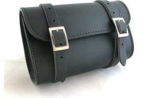 Custom Style Piccolo barilotto artigianale per moto in cuoio BA175MN