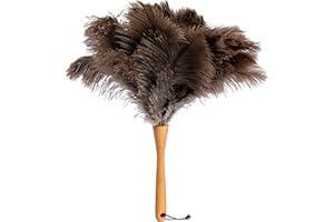 DIE SCHUHANZIEHER Plumero con Plumas de Avestruz - Plumero Hecho en la UE - Hecho a Mano - 40 cm de Largo z2921