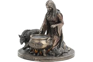 VERONESE DESIGN Veronese Ceridwen, Estatua de la Diosa Celta de la Inspiración con Acabado en Bronce