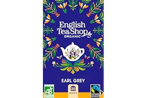 English Tea Shop - Thé noir Earl Grey bio à la bergamote - Boîte de 20 sachets
