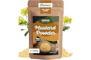 Mustard Powder Monte Nativo (500g) - Ground Mustard Seeds - Gently dried and aromatic Spices ideal for Cooking and Seasoning