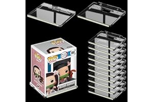LRANFOW Wall Display Shelves for Funko Pop Anime Figure, Display Ledges with Glow in The Dark Strips, Collector Shelves for Action Figures, Game Room, Mini Collectibles, Holds up to 2 lb (12 pack / clear)