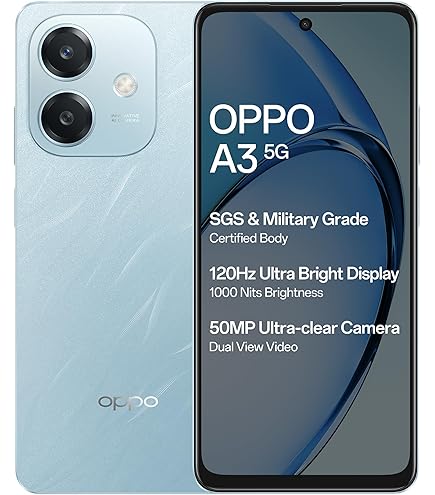 OPPO A3 5G 4GB/128GB パール OPPO A3X 5G (Sparkle Black, 4GB RAM, 128GB Storage)|6.67” HD+