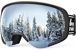 YOZISS Maschera da Sci uomo donna,OTG Maschera da Snowboard, Protezione UV400 Occhiali da Sci Snowboard, Occhiali da Motocross per ciclismo Equitazione Arrampicata Sci