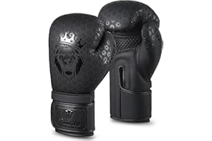 Twisto Boxing Gloves Black Rox - Pro Training & Sparring, Maya Hide Leather, Muay Thai, MMA, Kickboxing, Men, Women, Adults, Heavy Punching Bag, Focus Mitts, Pads,10oz 12oz 14oz 16oz