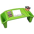 Basicwise Kids Lap Desk Tray, Portable Activity Table, Green, Set of 12 (QI003253G.12)
