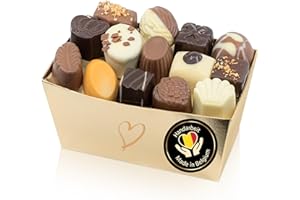 ‎EPRALINCHEN ePralinchen handverarbeitete belgische Luxus-Pralinen | Premium Edition 500g | klassische Pralinenmischung mit Nuss, Frucht, Karamell uvm. | mit Alkohol | köstliche Schokolade made in Belgium
